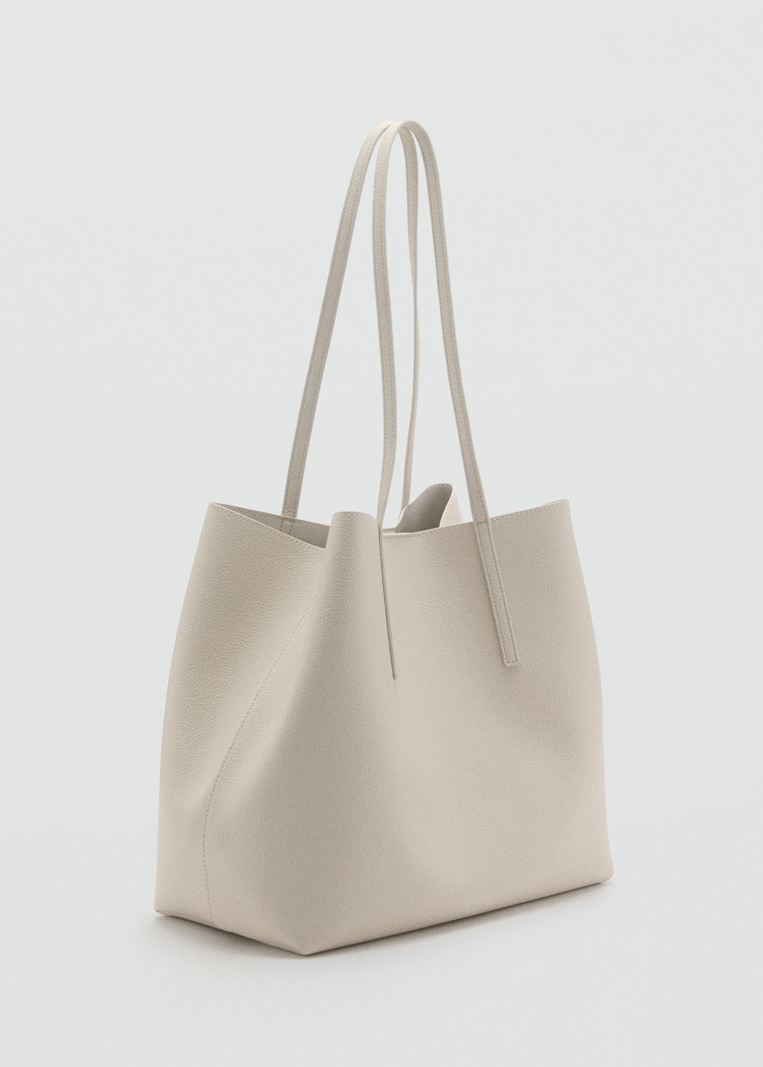 Pebbled effect shopper bag - Women | MANGO USA Product Image