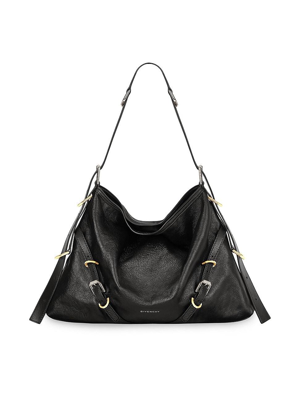 Voyou Medium Shoulder Bag in Tumbled Leather Product Image