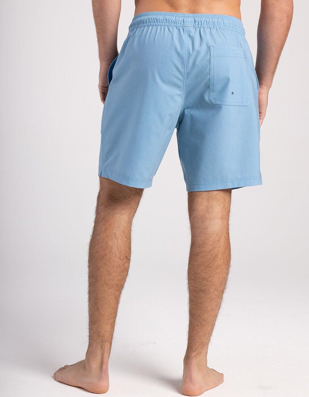 BLUE CROWN Mushroom Color Changing Mens 7" Swim Shorts - LIGHT BLUE Product Image