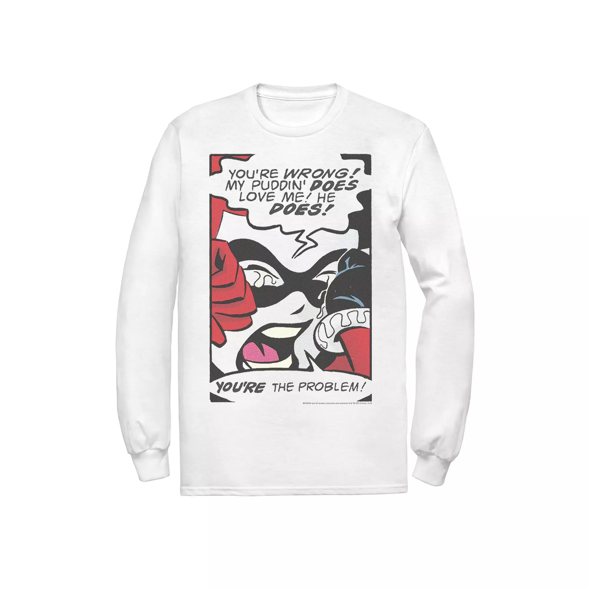 Men's DC Comics Harley Quinn Crying Comic Tee,  Product Image