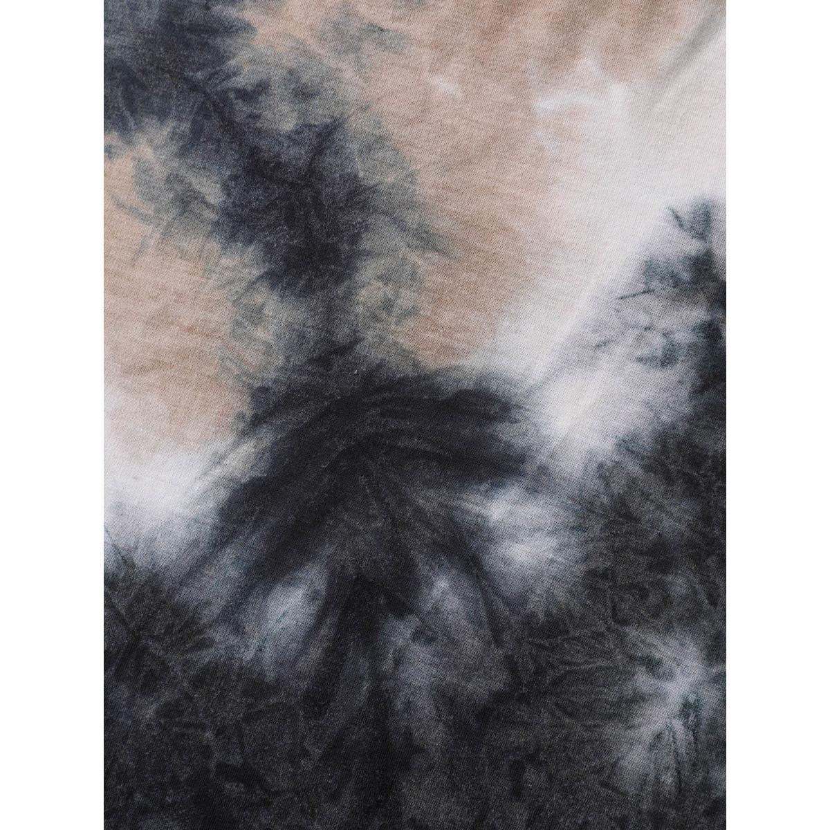 Plus Size Round Neck Tie-Dye Sweatshirt Women Multicolor Leisure Non Round Neck Casual Sweatshirts BloomChic 18-20/2X Product Image