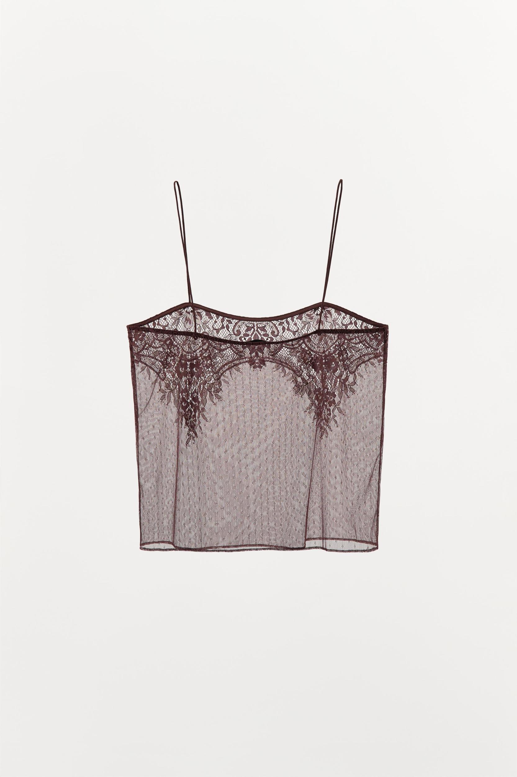 LACE STRAP TANK TOP Product Image