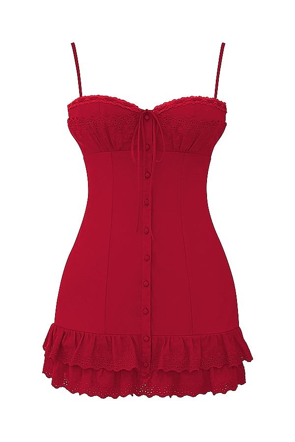 Luci  cherry corset dress Product Image
