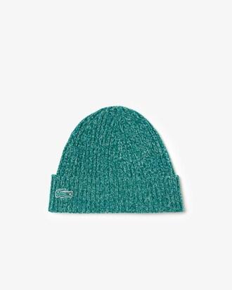 Rib Knit Carded Mercerized Wool Beanie Product Image