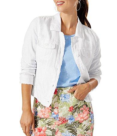 Tommy Bahama Two Palms Raw-Edge Linen Jacket Product Image