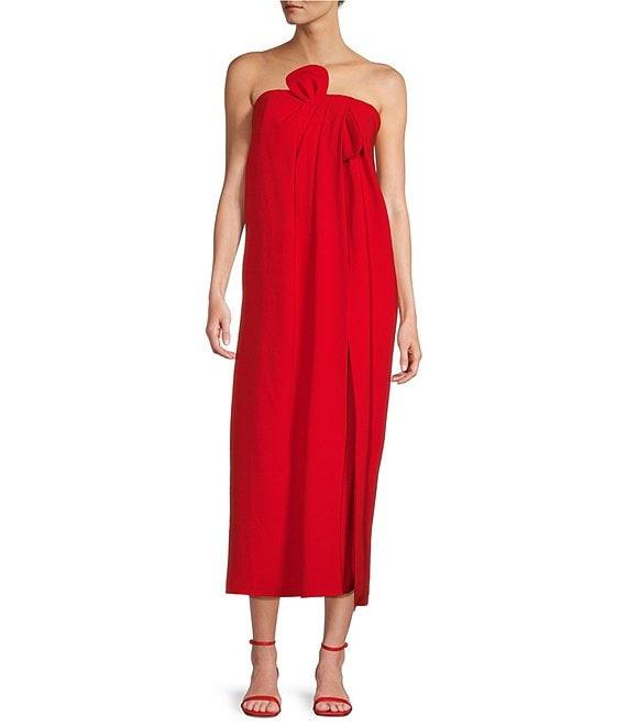 Antonio Melani x Elizabeth Damrich Radziwill Full Length Strapless Crepe Dress Product Image