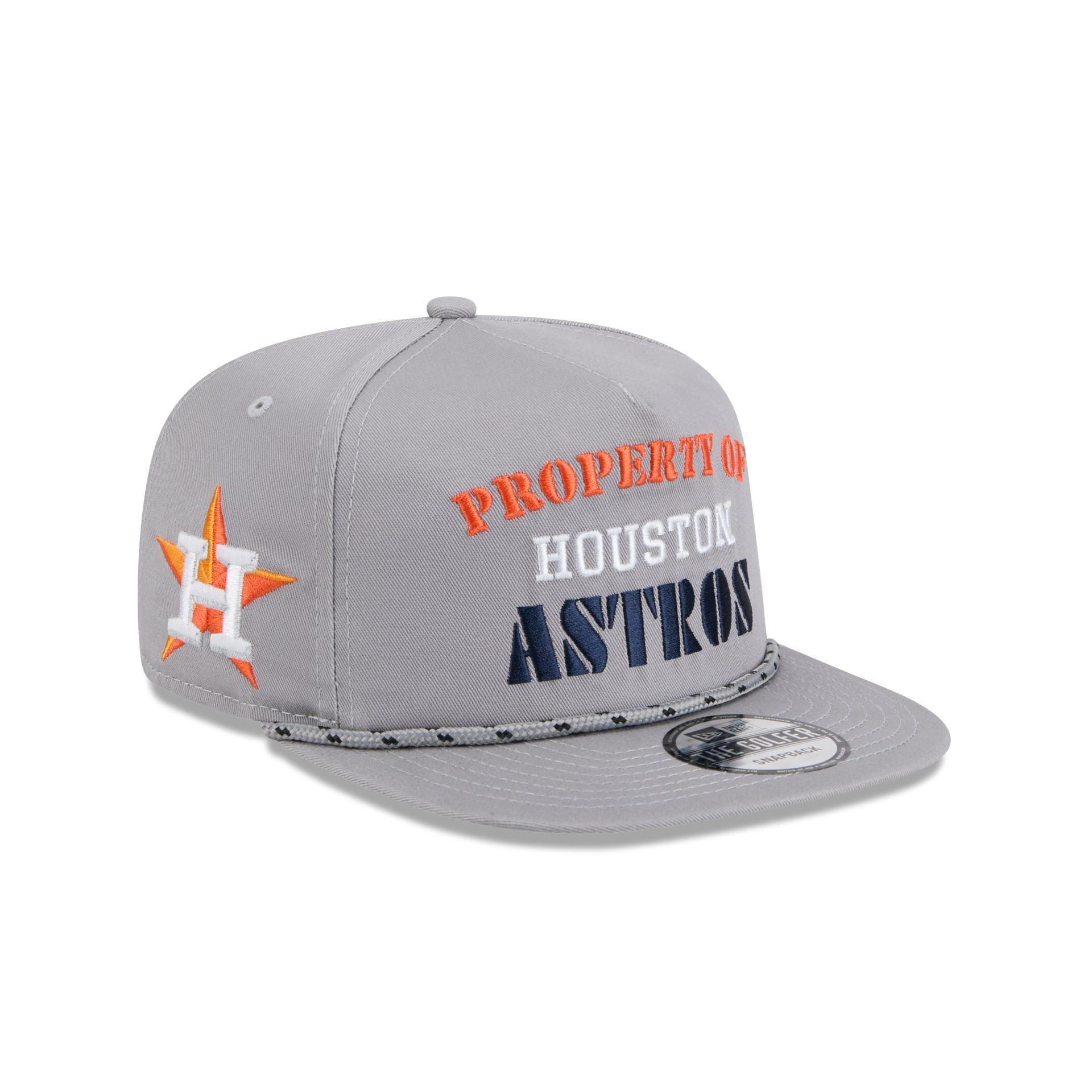 Houston Astros Vintage Gray Rope Golfer Hat Male Product Image