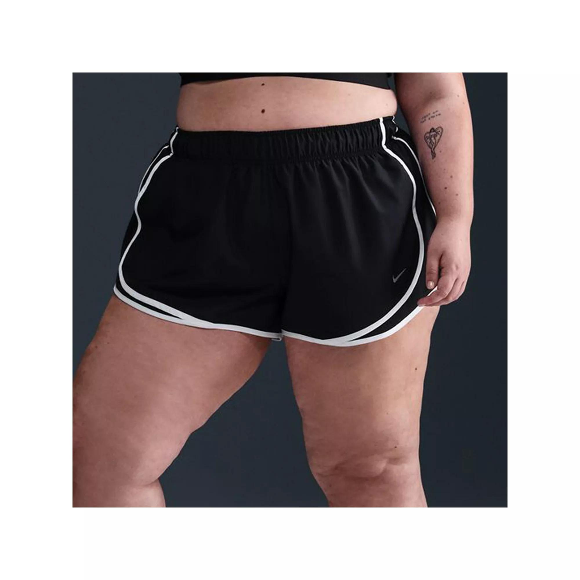 Nike Womens Tempo Dri-FIT Mid-Rise 3 Brief-Lined Running Shorts (Plus Size) | HM6098-010 Product Image