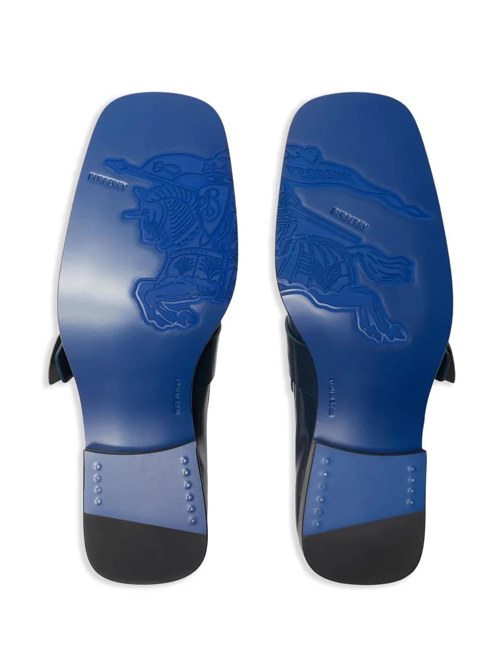 Shield leather loafers Product Image