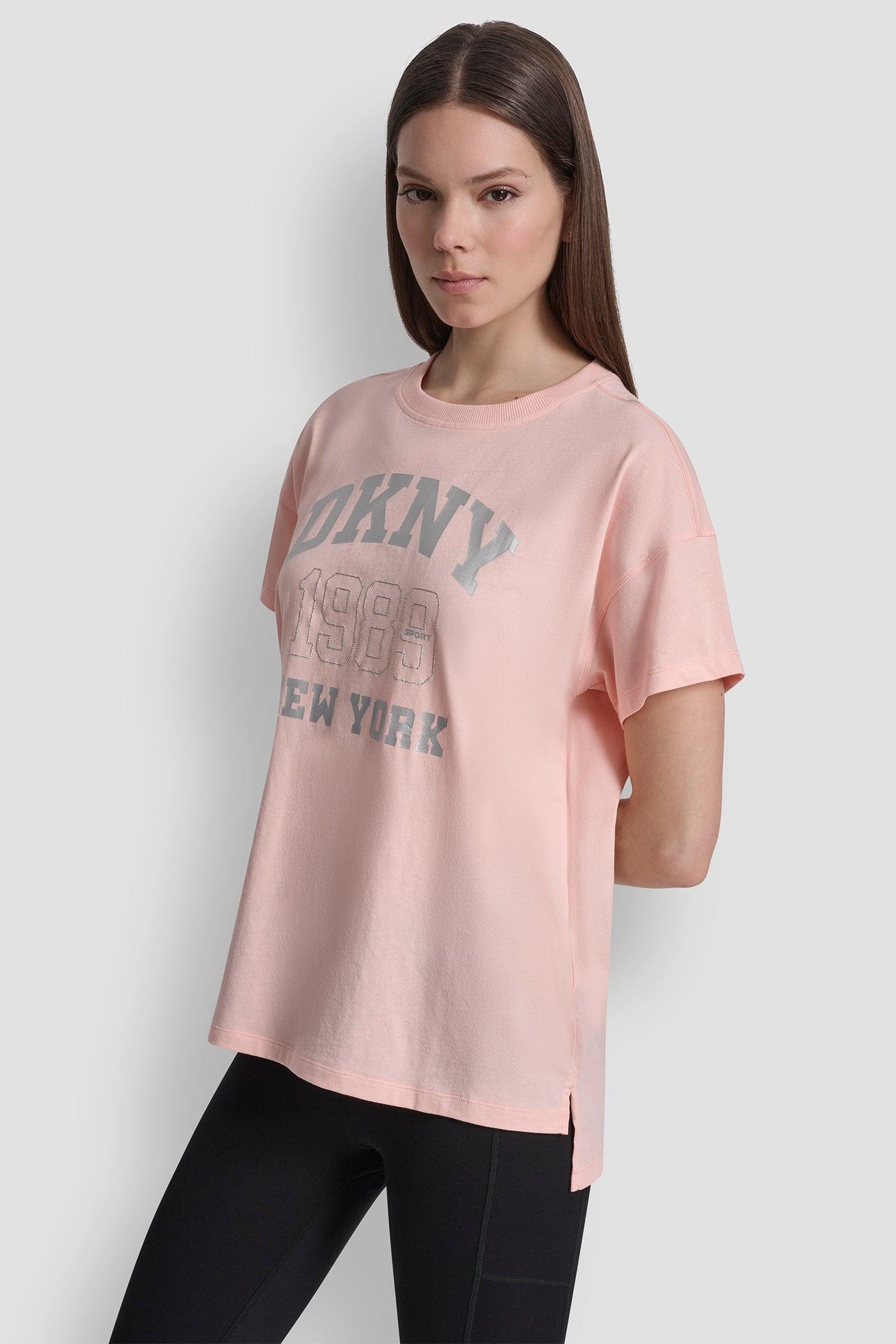 DKNY NY 1989 LOGO RHINESTUD LOGO TEE Product Image