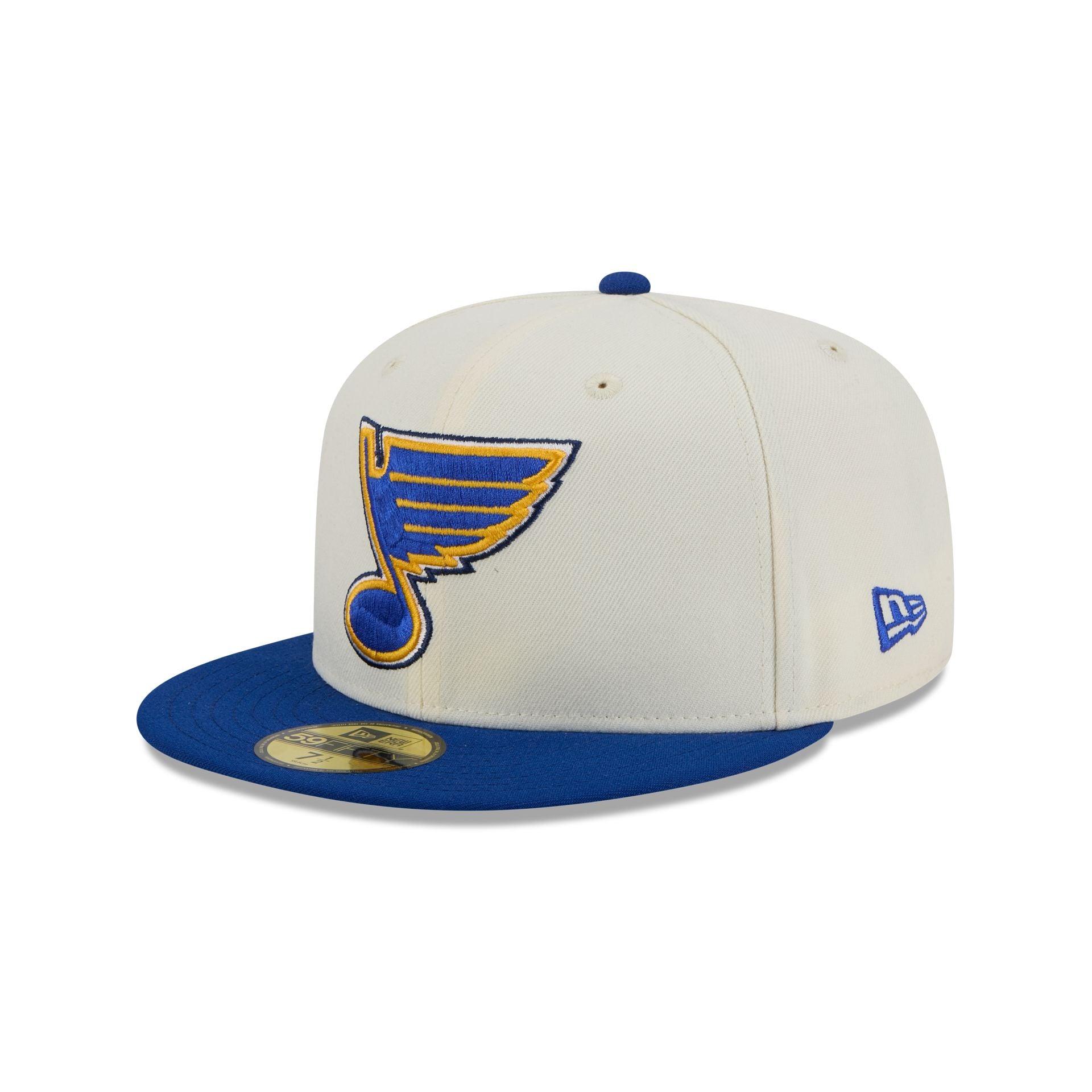 St. Louis Blues Chrome White 59FIFTY Fitted Hat Male Product Image