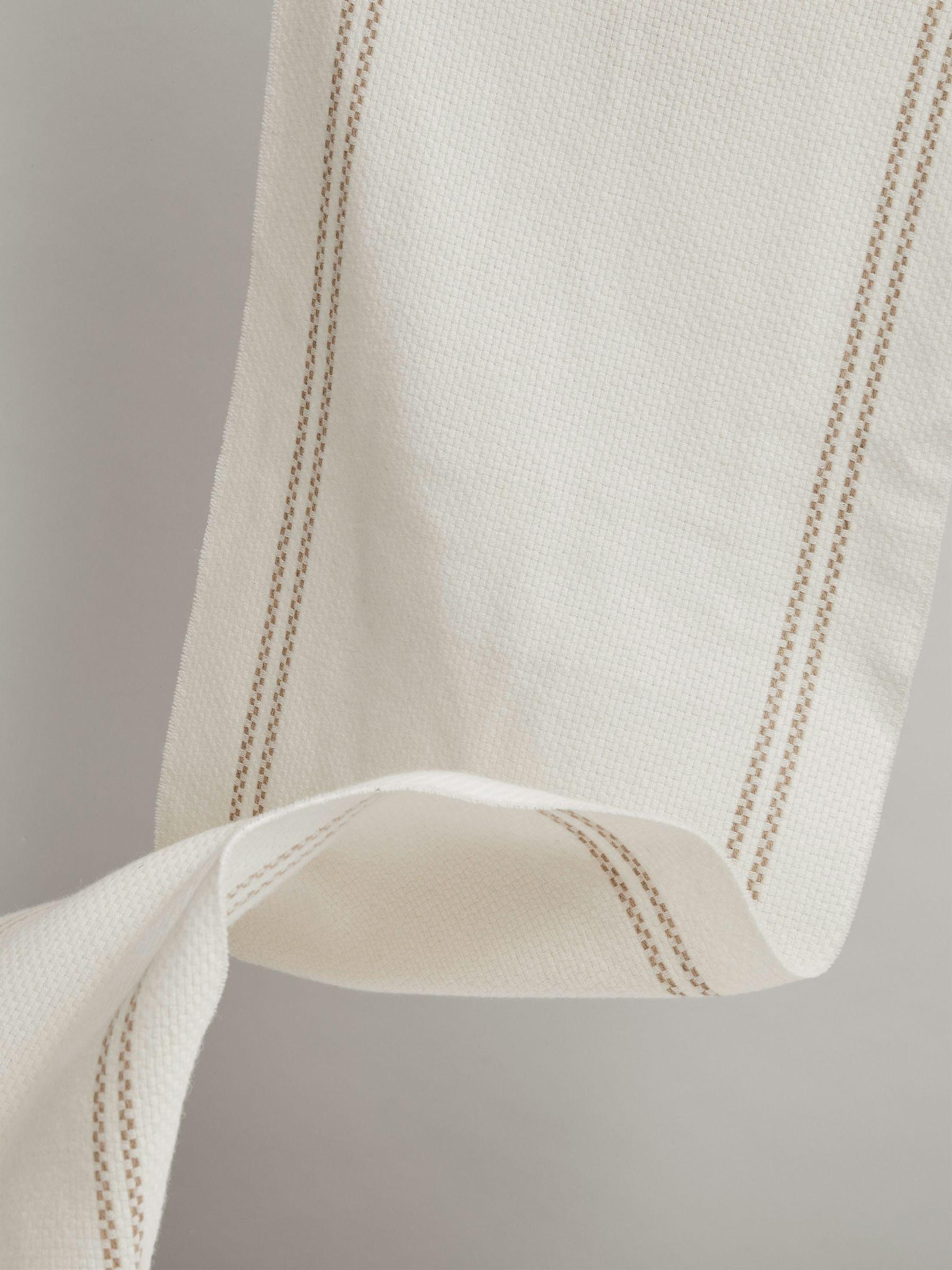 Wool-Cashmere Fringed Scarf in Cream Product Image