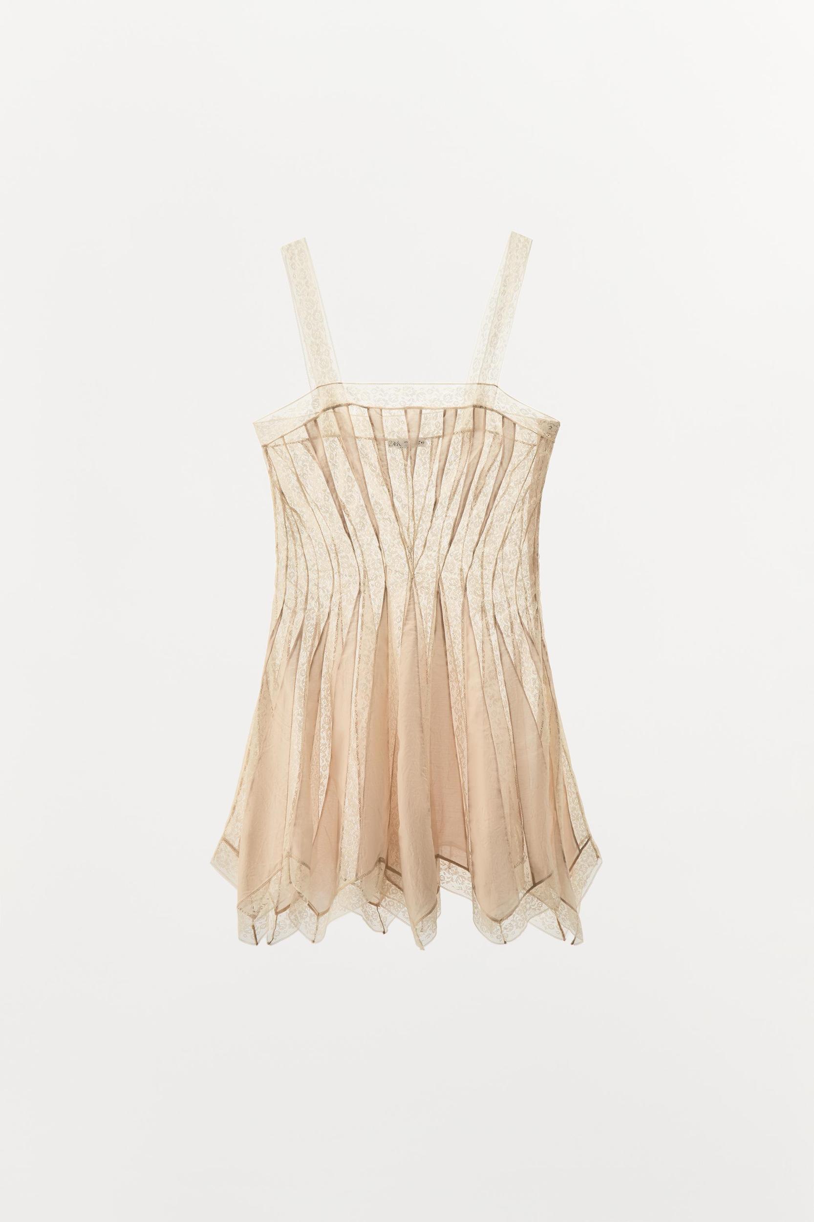 RUFFLED LACE DRESS Product Image