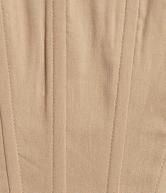 Gianni Bini Michelle Linen Blend Square Neck Sleeveless Coordinating Corset Top Product Image