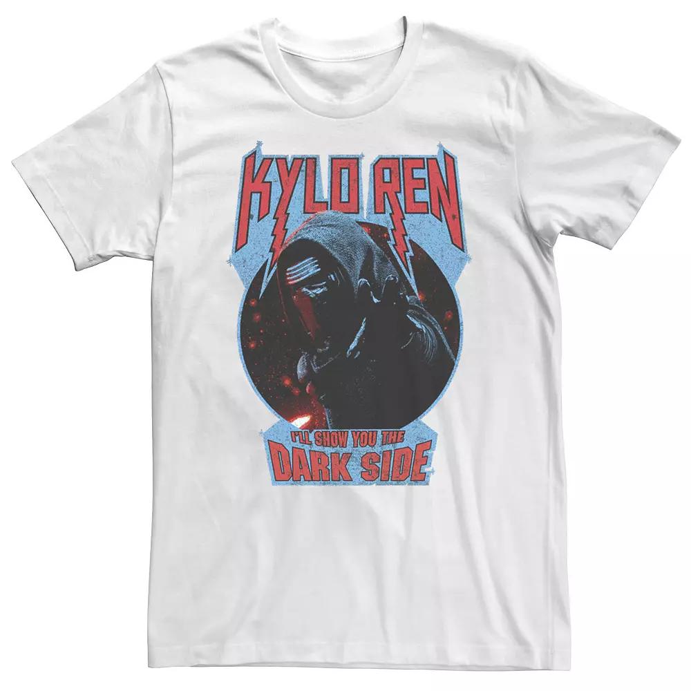 Big & Tall Star Wars The Force Awakens Kylo Ren Show You The Dark Side Tee, Men's, Size: 4XL, White Product Image