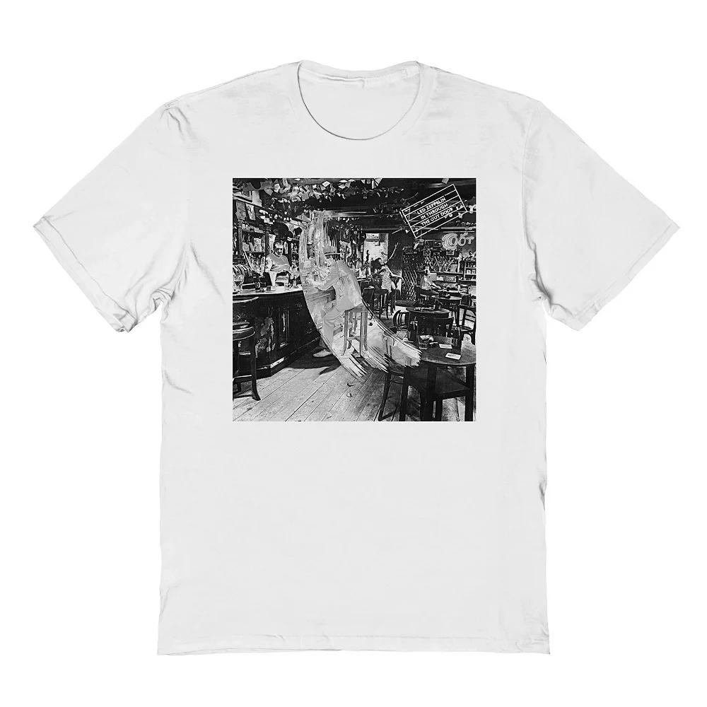 Men's Led Zeppelin Door Graphic Tee, Size: Large, White Product Image