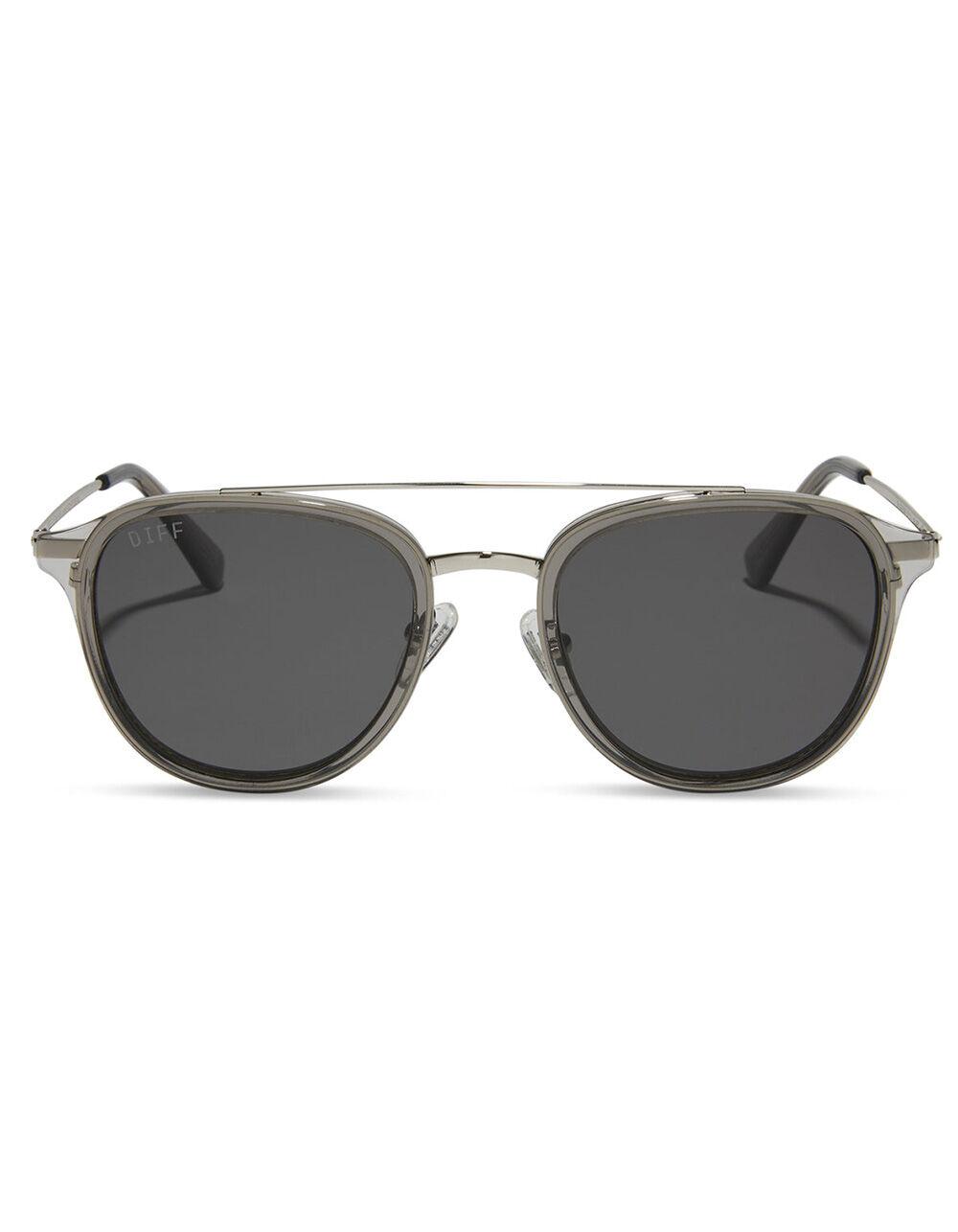 DIFF EYEWEAR Camden Polarized Sunglasses - BLK/SMOKE Product Image