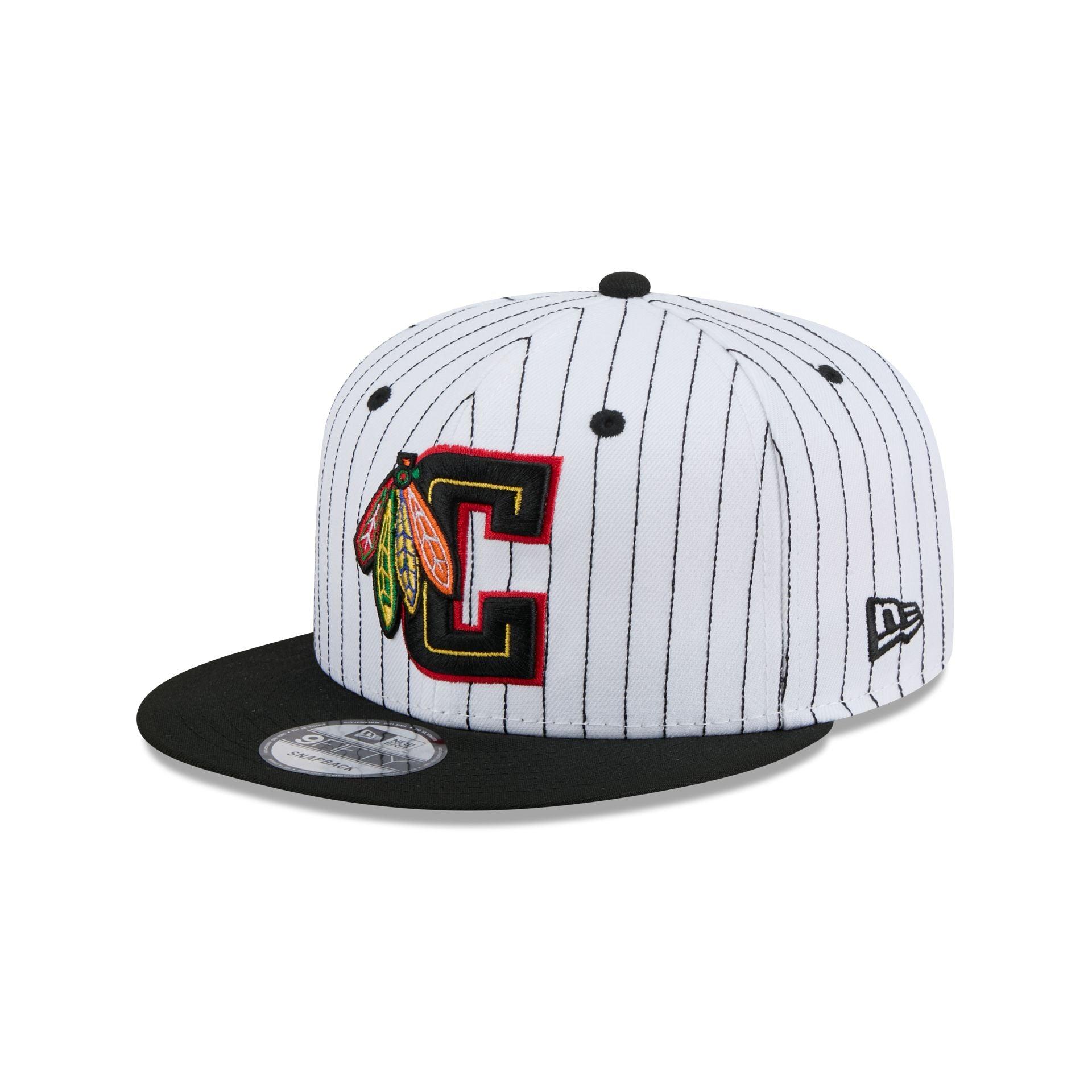 Chicago Blackhawks Deceptor Pinstripe 9FIFTY Snapback Hat Male Product Image