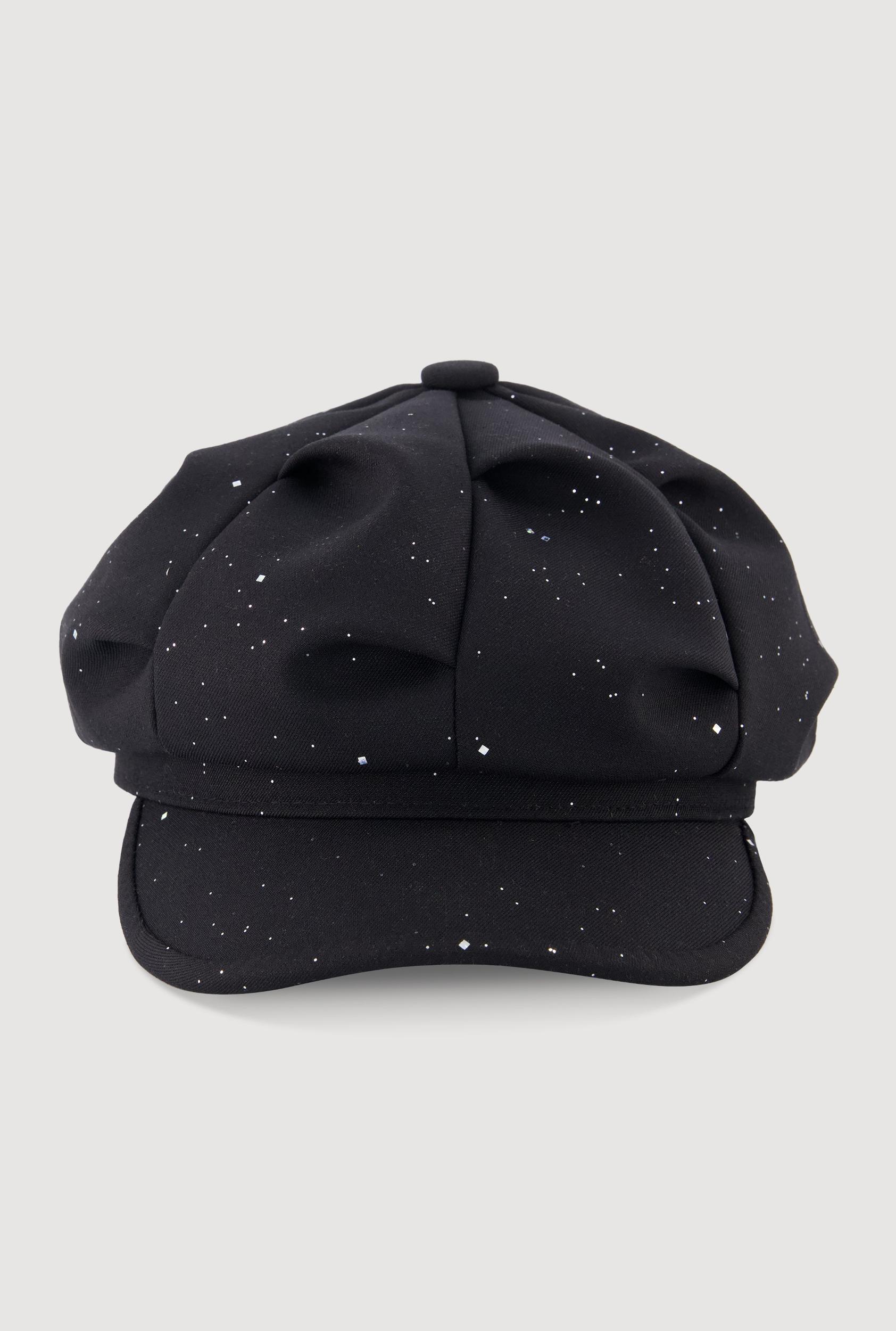 Stylish Glitter Cabbie Hat Female Product Image