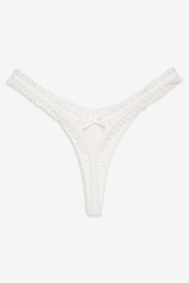 Bachelorette Thong Panty Pack — White Product Image