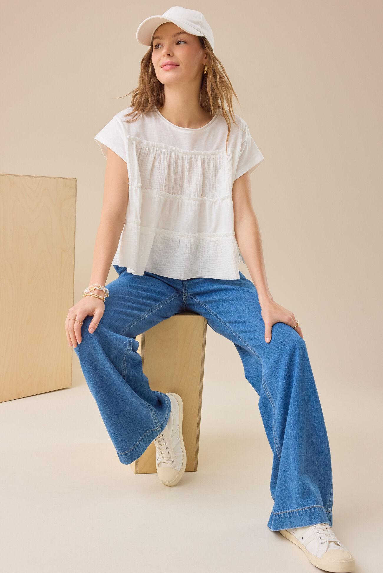 Rebecca Tiered Babydoll Top Product Image