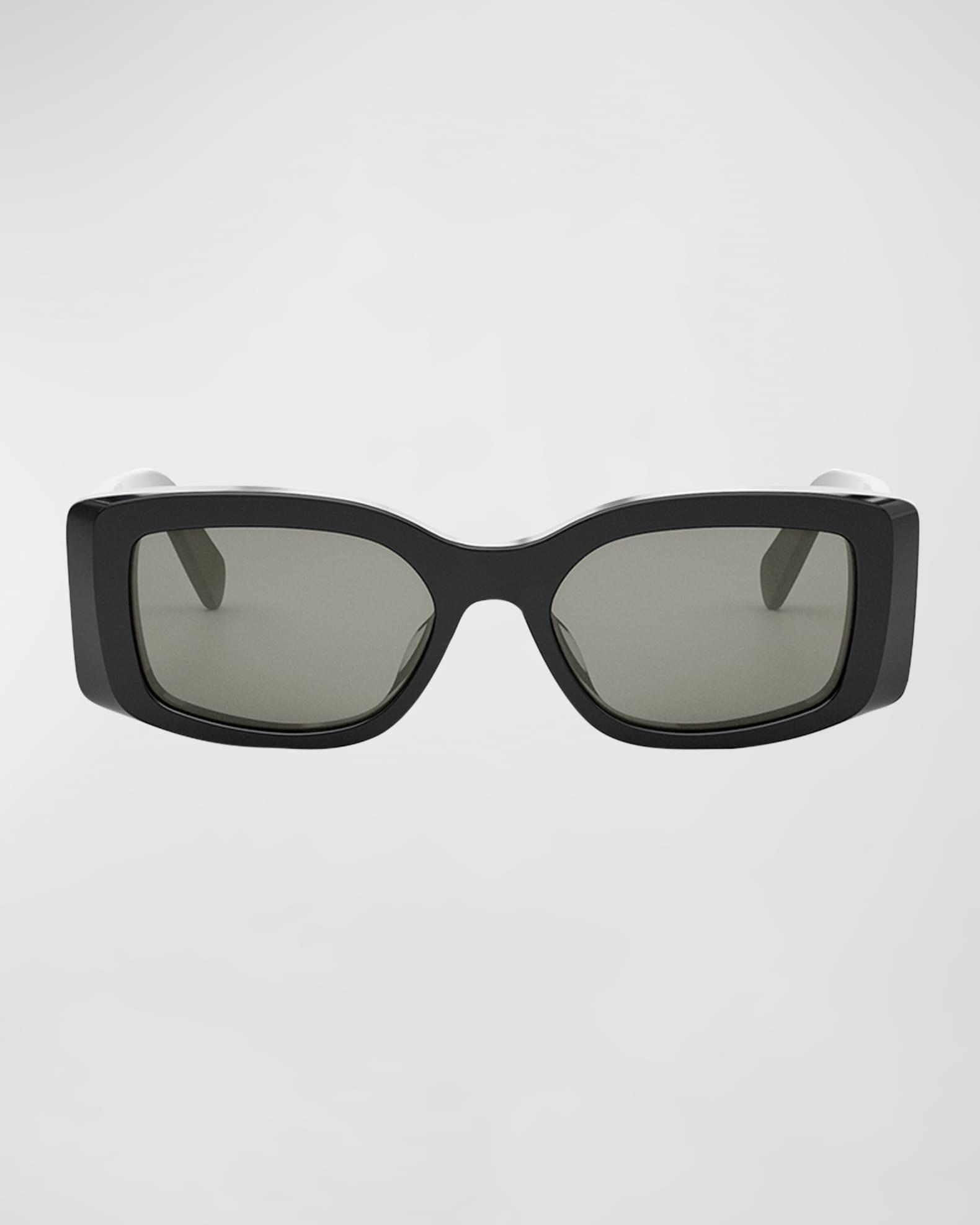Men's Triomphe Rectangular Acetate Sunglasses Product Image