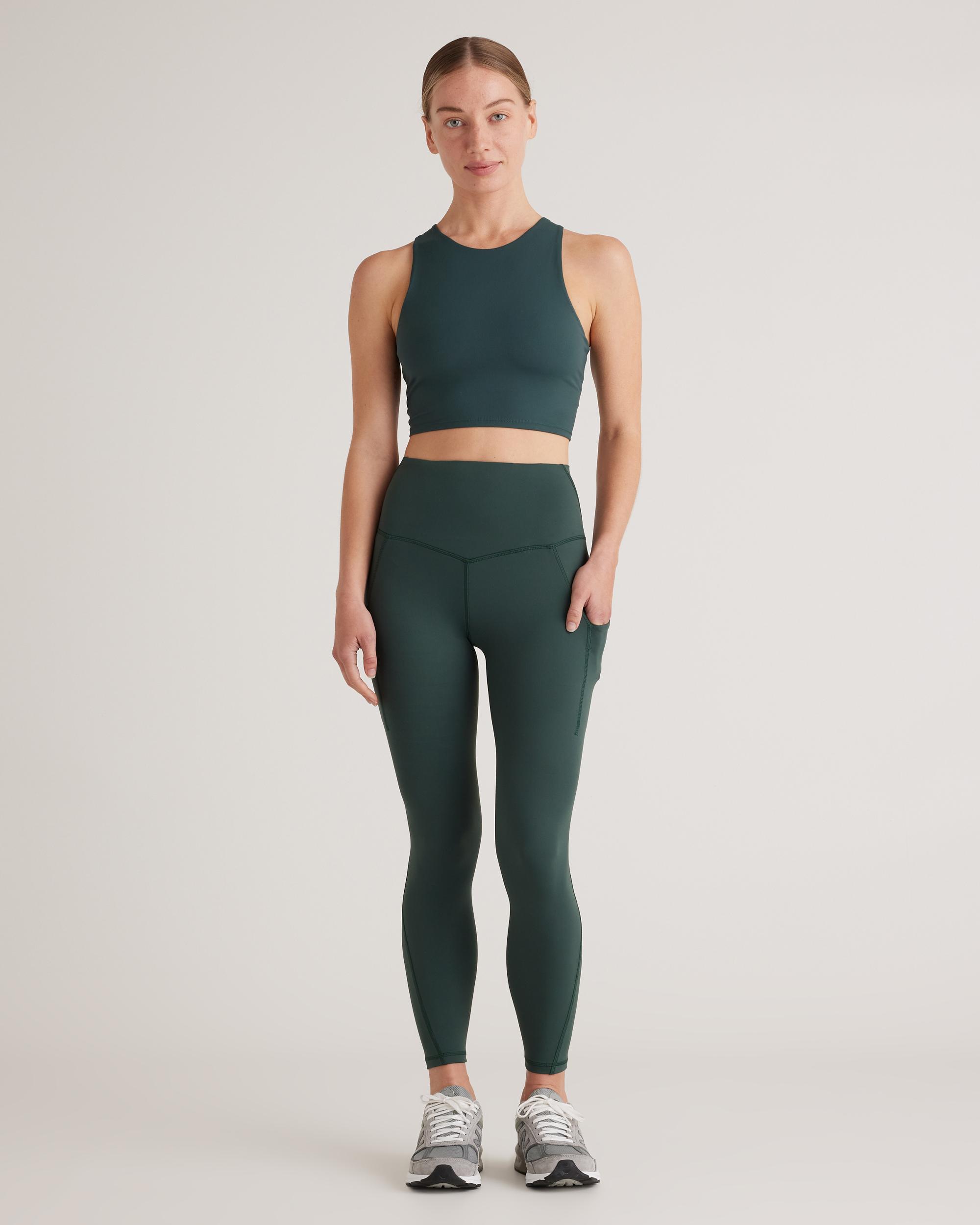 Quince | Women's Ultra-Form High-Neck Cropped Tank Top Nylon/Spandex Product Image