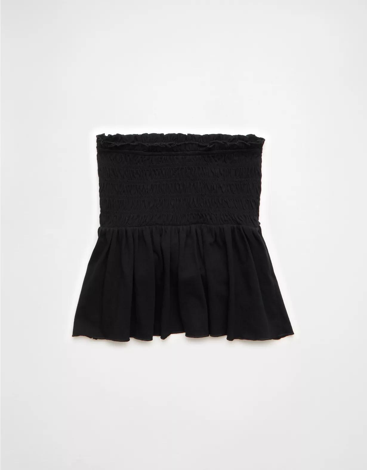AE Sunchaser Knit Ruffle Smocked Tube Top Product Image