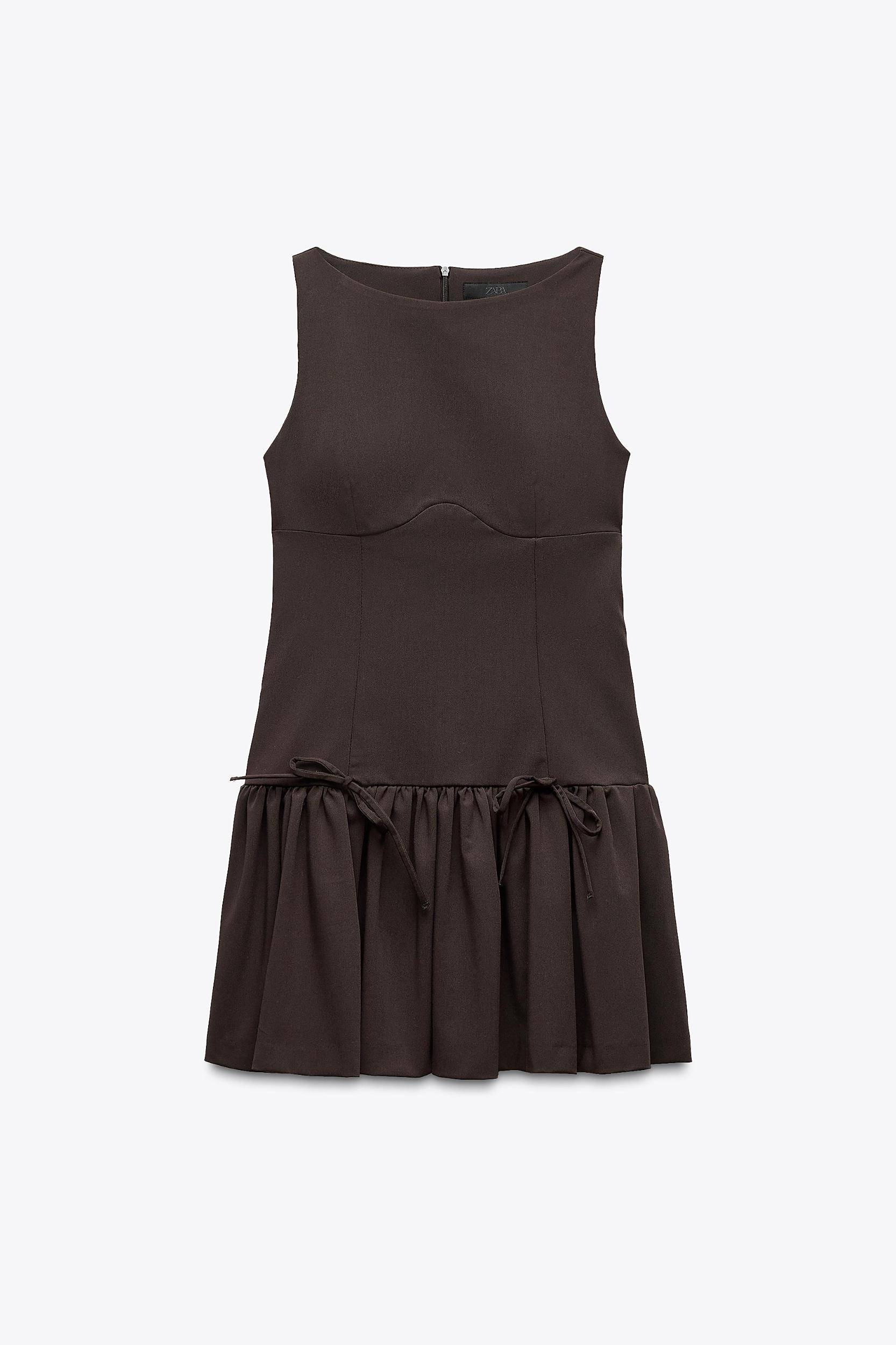 SHORT DRESS WITH BOWS Product Image