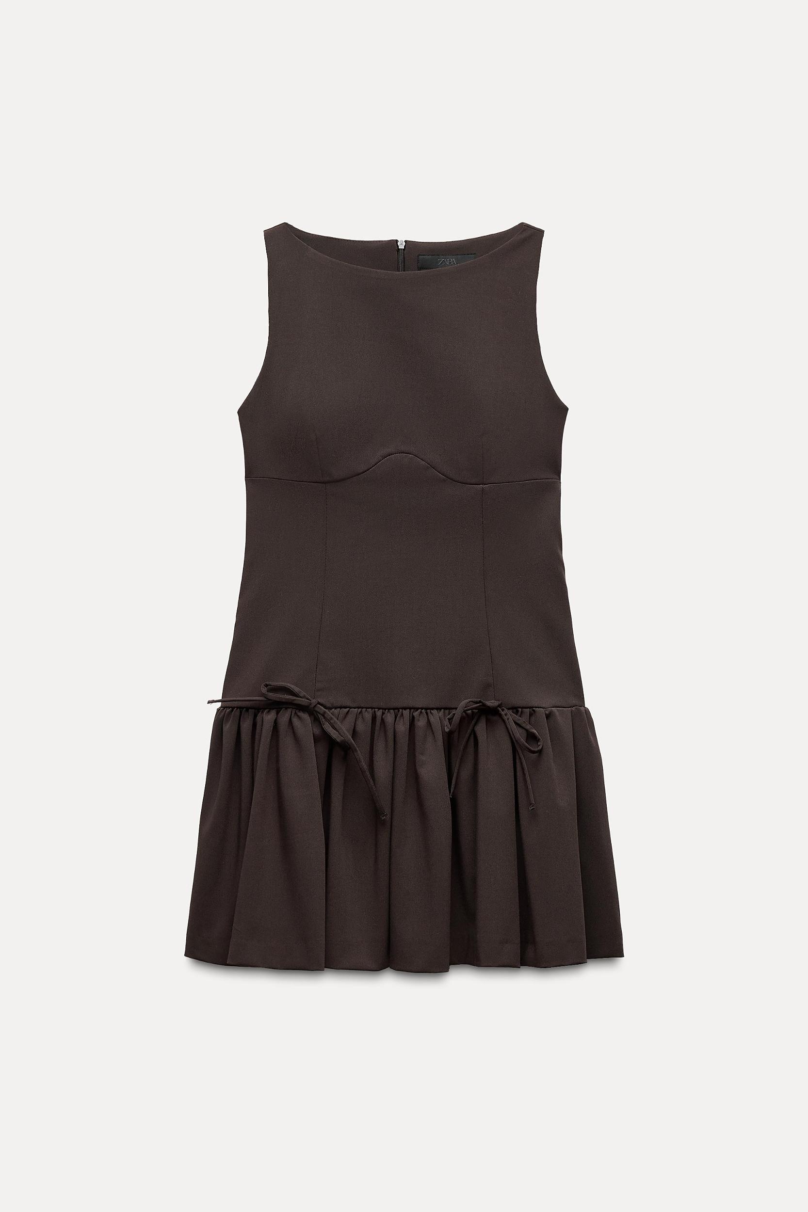 SHORT DRESS WITH BOWS Product Image