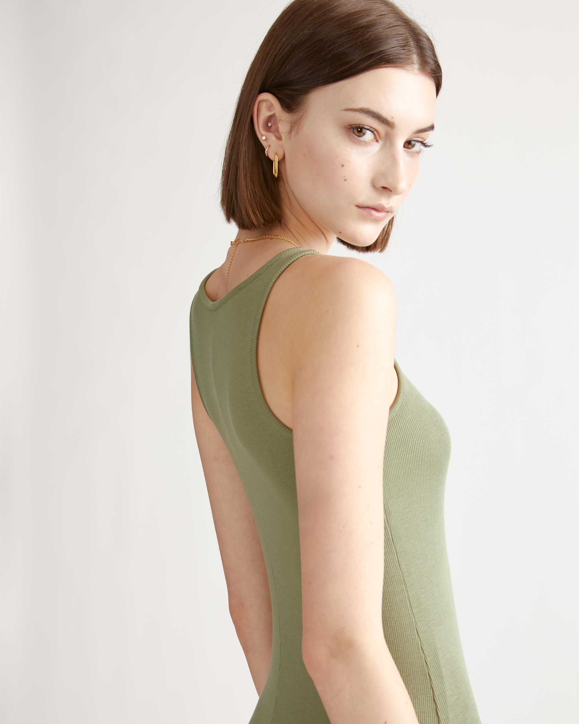 Quince | Women's Tencel Rib Knit Sleeveless Dress Product Image
