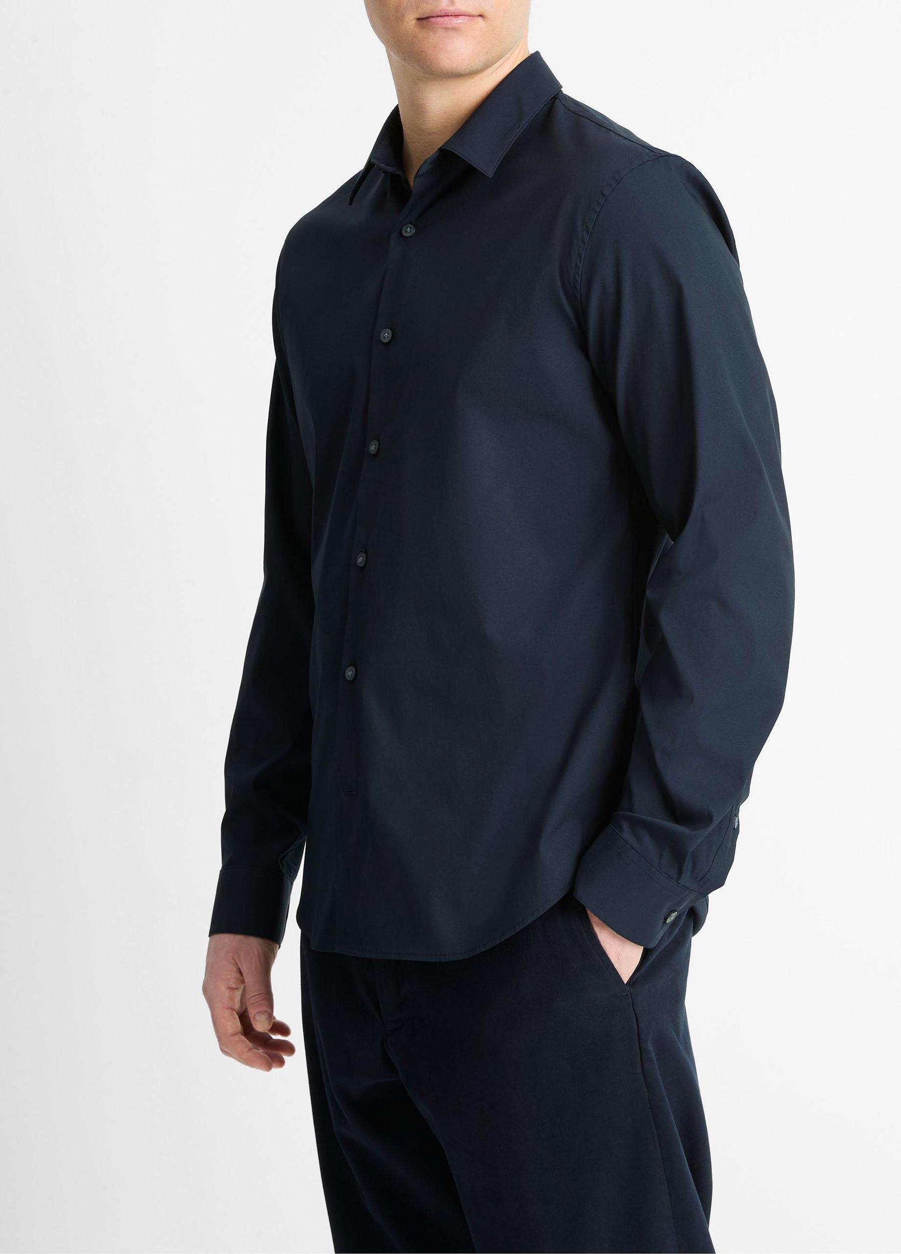 Stretch-Cotton Poplin Shirt Product Image