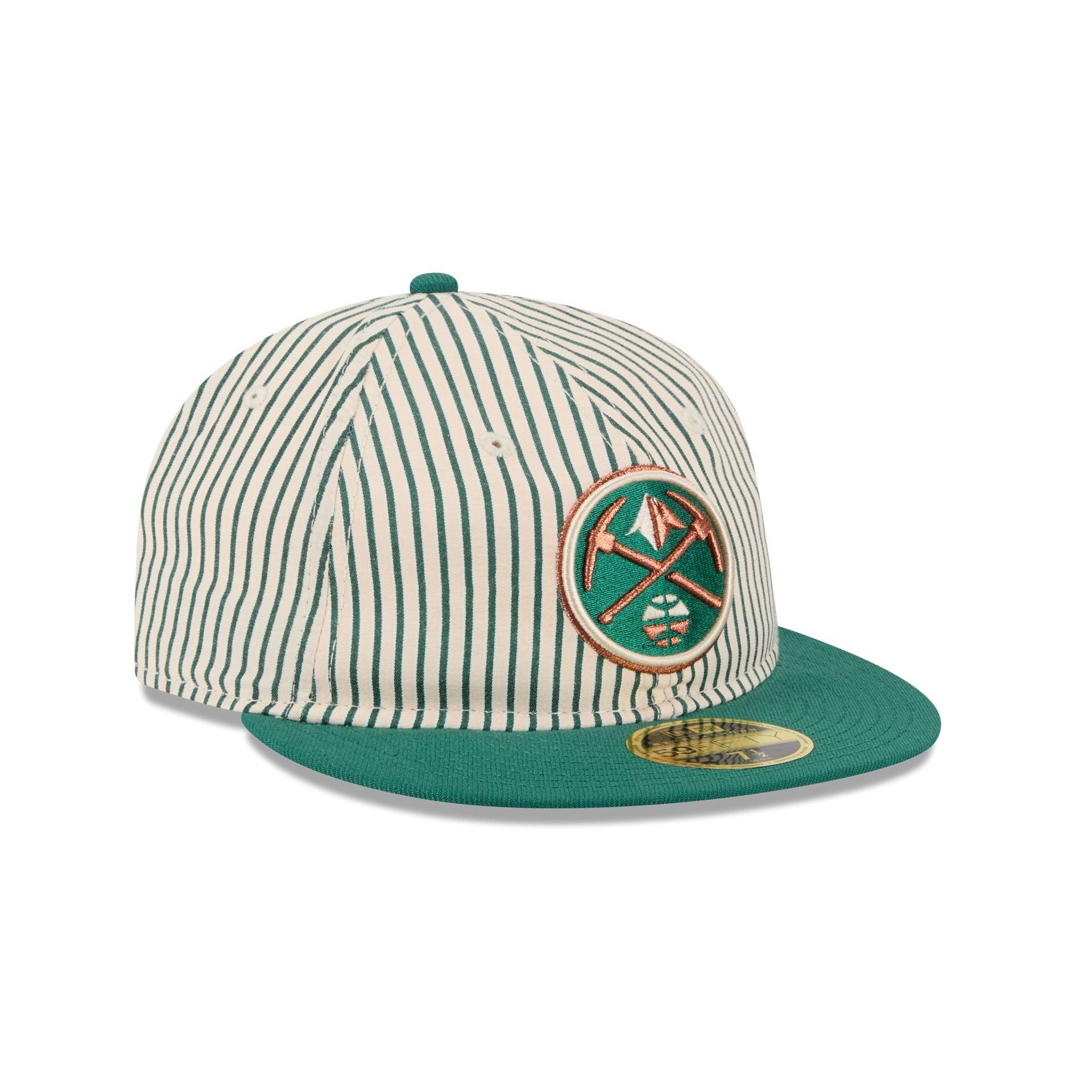 Just Caps Seersucker Denver Nuggets Retro Crown 59FIFTY Fitted Hat Male Product Image