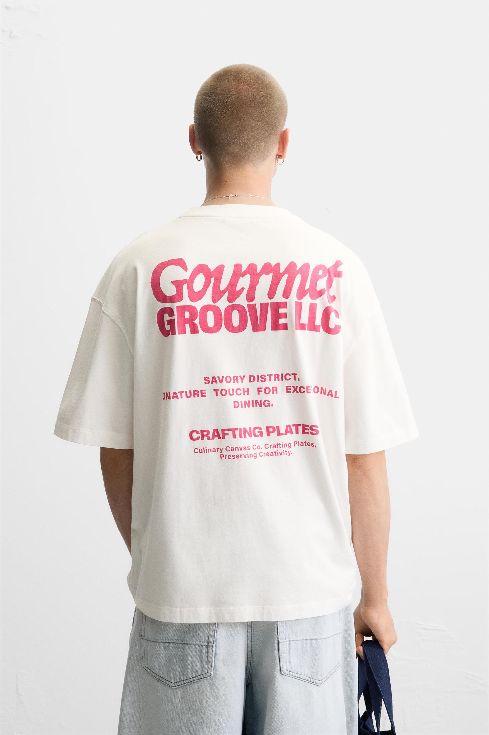 PRINTED TEXT T-SHIRT Product Image