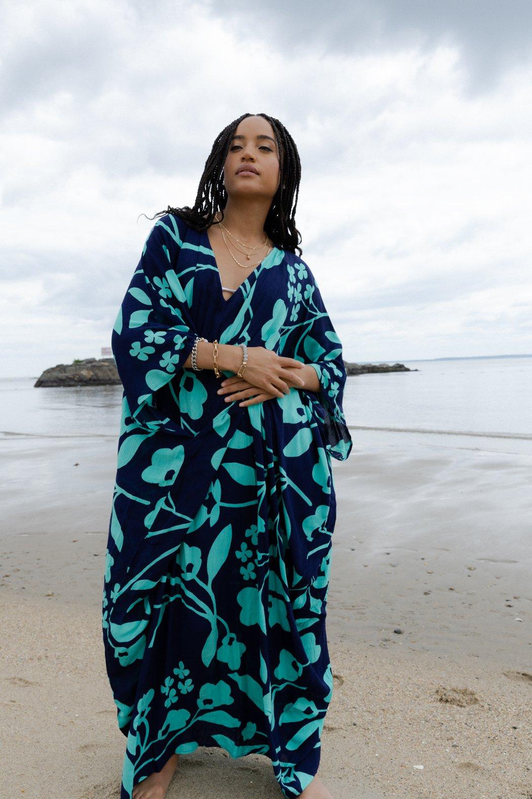 Bold Floral Kaftan Maxi Product Image