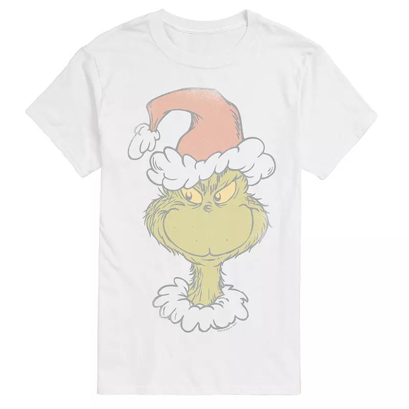 Men's Dr. Seuss The Grinch Santa Graphic Tee,  Product Image