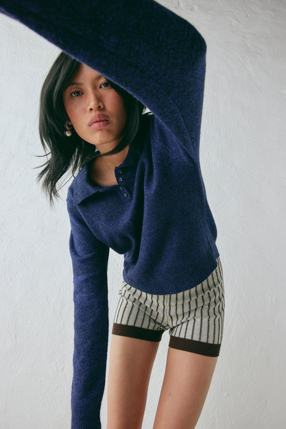 Bronte Knit Jumper Navy Marle Product Image