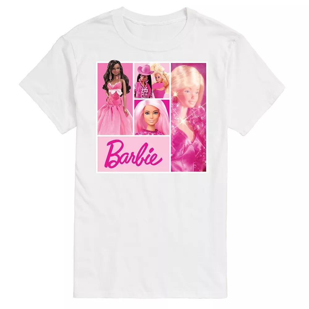 Big & Tall Barbie® Grid Graphic Tee, Men's,  Product Image