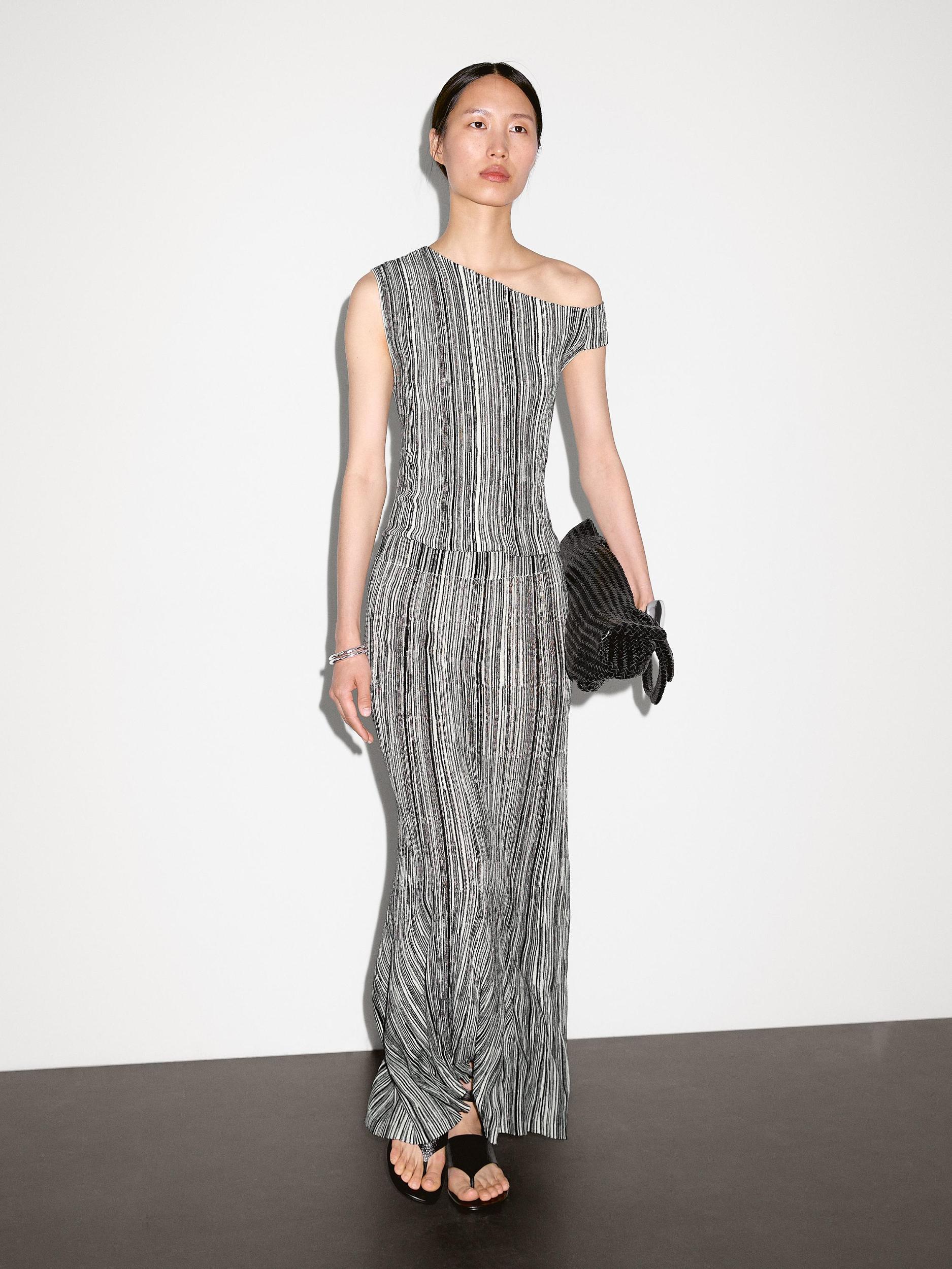 Knit top with striped detail Product Image