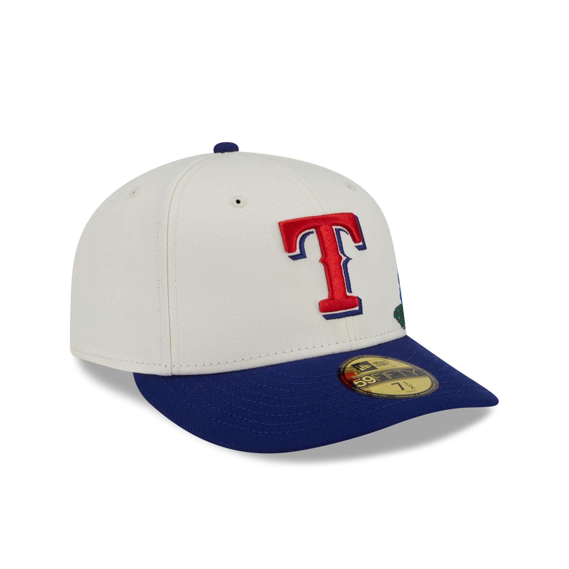 Texas Rangers Tonal Florals White 59FIFTY Fitted Hat Male Product Image