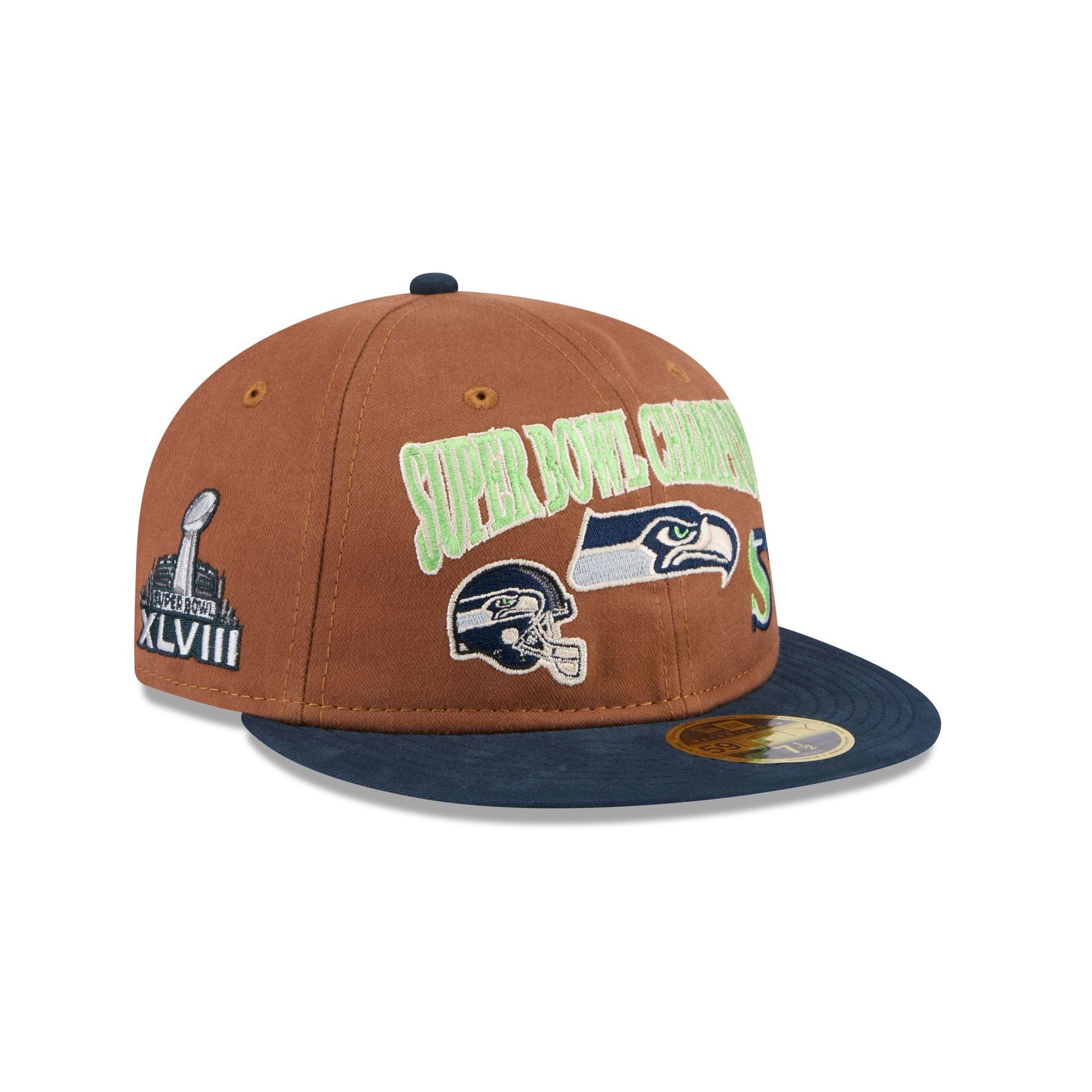 Seattle Seahawks Champions Retro Crown 59FIFTY Fitted Hat Male Product Image
