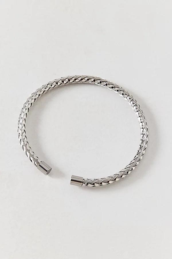 Stainless Steel Mesh Cuff Bracelet Mens at Urban Outfitters Product Image