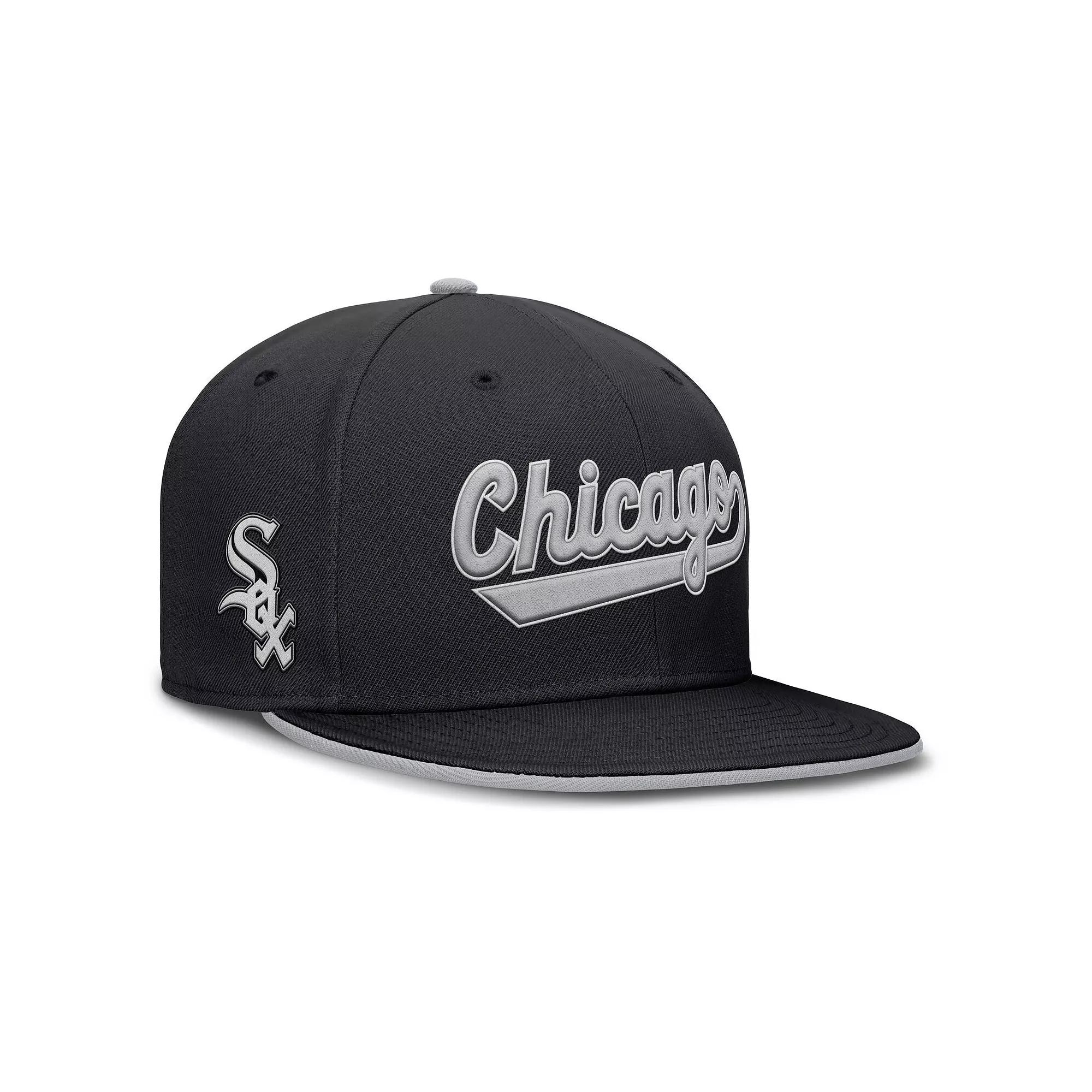 Men's Nike Black Chicago White Sox True Performance Fitted Hat,  Product Image