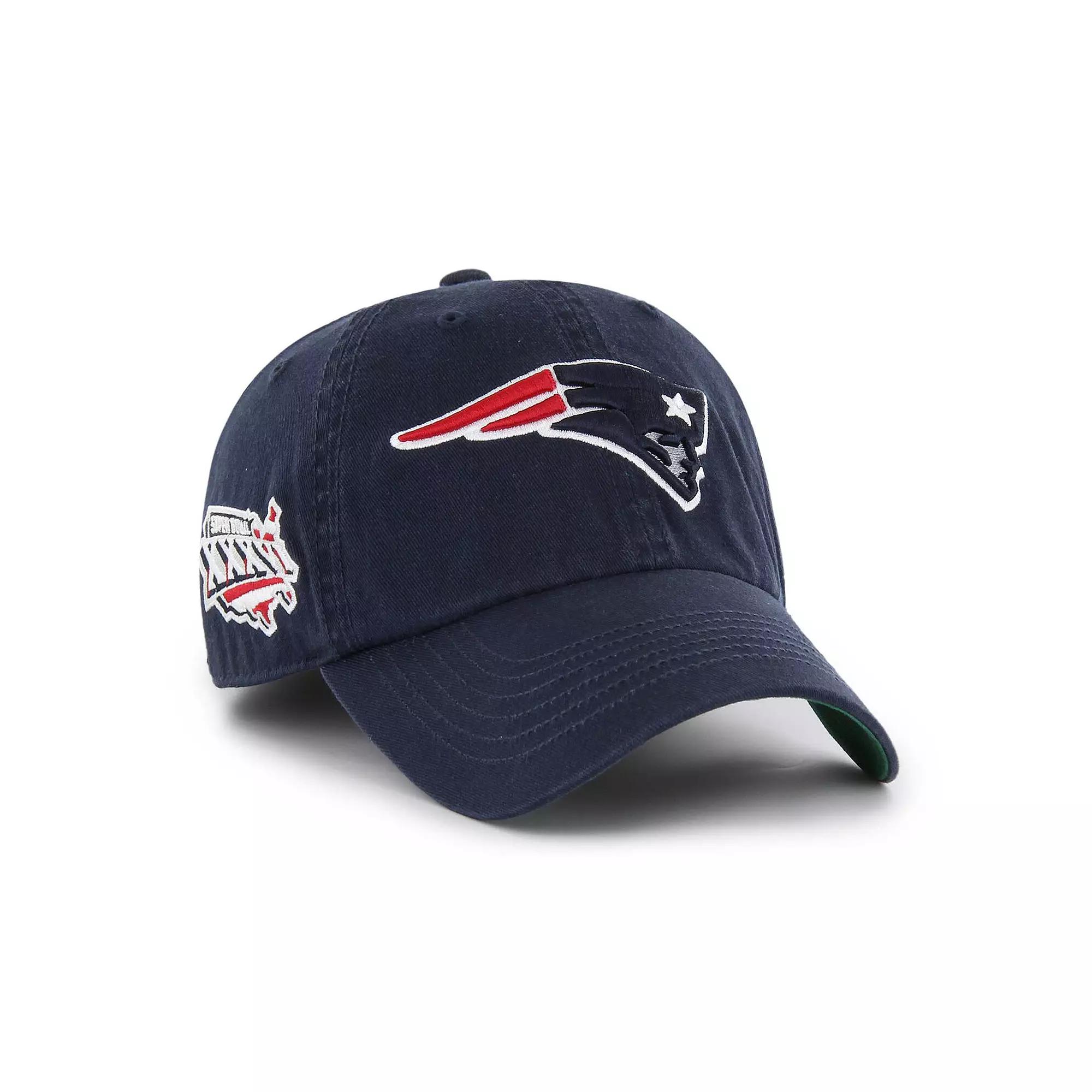 Men's '47 Navy New England Patriots Sure Shot Franchise Fitted Hat,  Product Image
