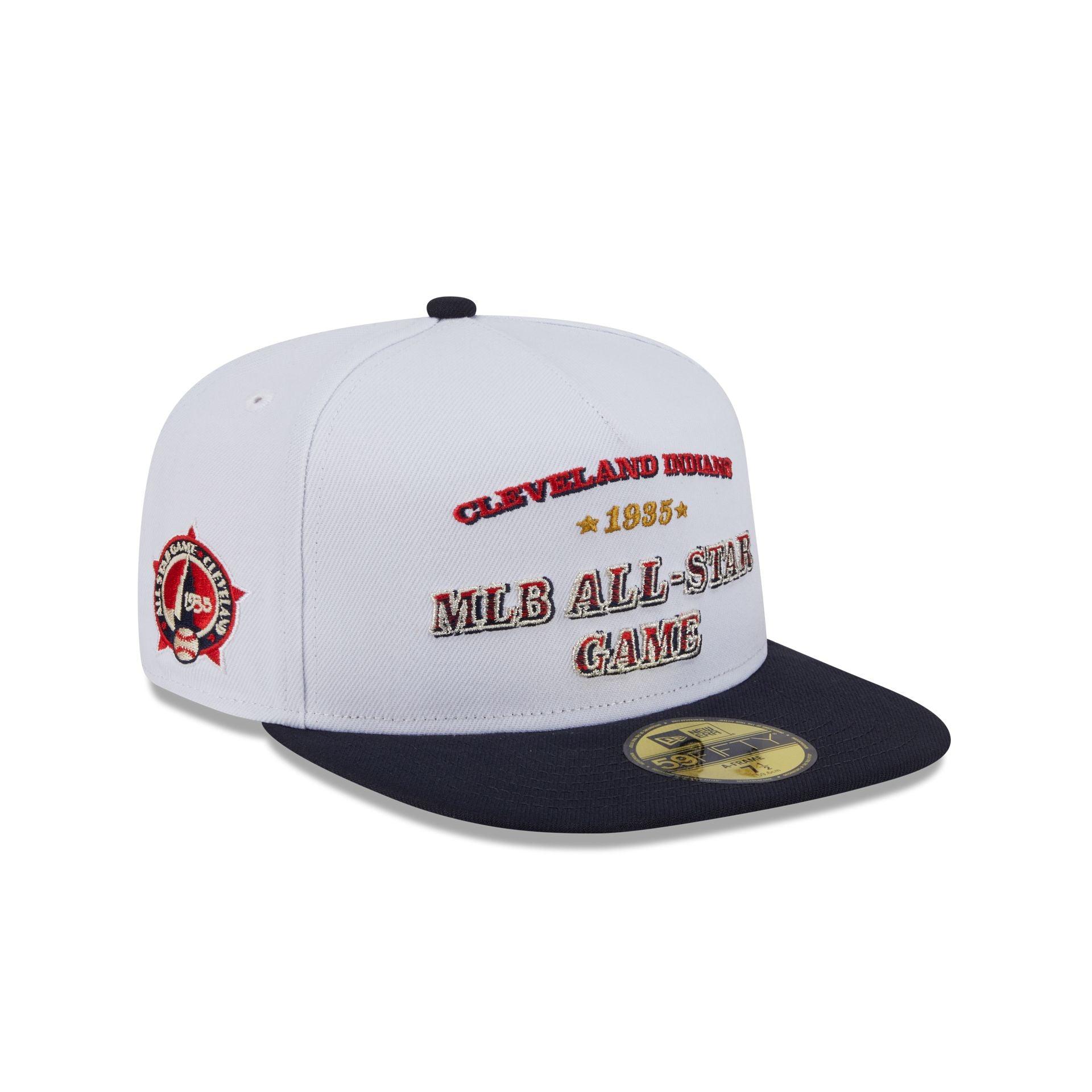 Cleveland Guardians Summer Derby White 59FIFTY A-Frame Fitted Hat Male Product Image