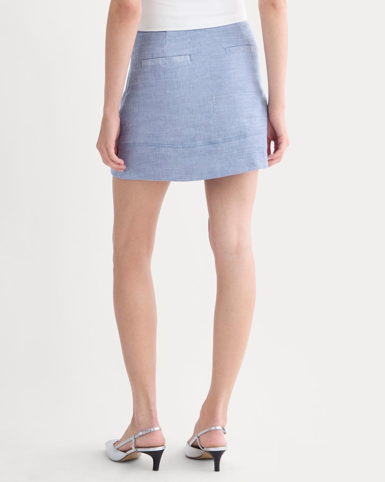 Womens Mini Skirt in Stretch Linen by Everlane Product Image