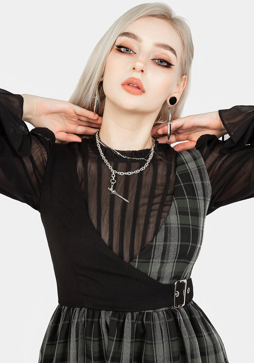 Checkmate Wrap Suspender Mini Dress Product Image