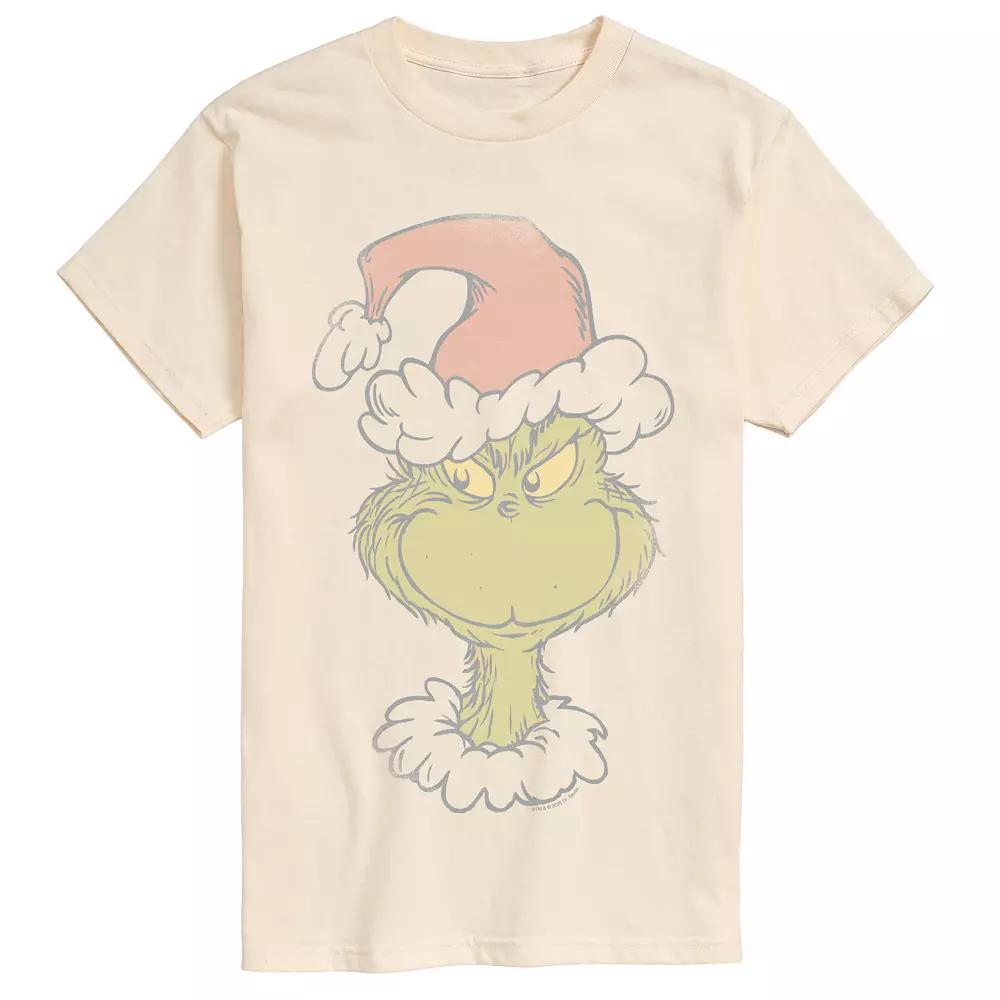 Men's Dr. Seuss The Grinch Santa Graphic Tee,  Product Image