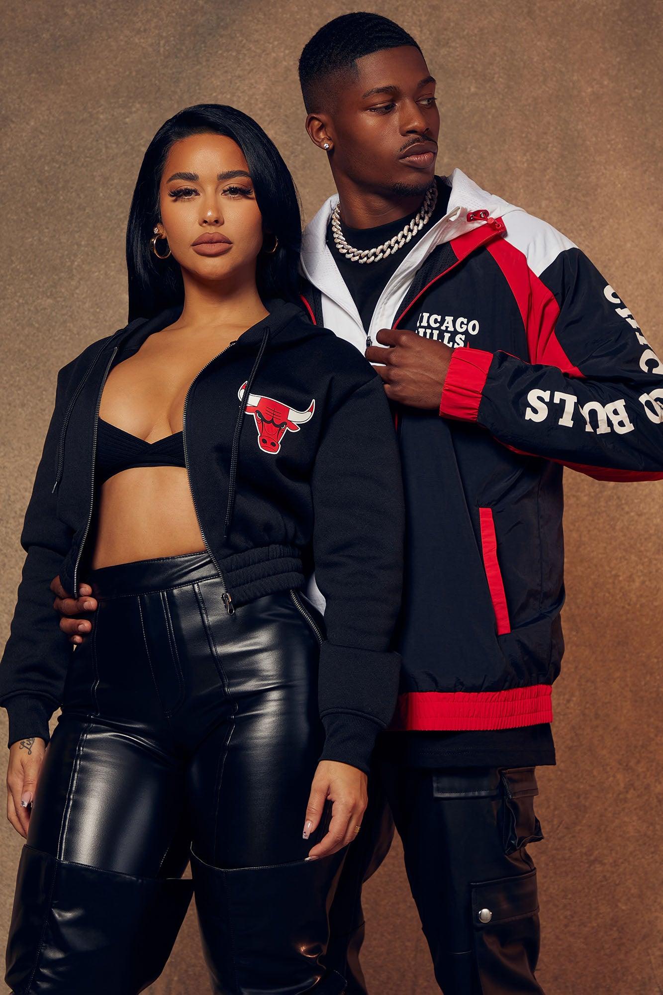 Chicago Bulls Threat Jacket - Black/Red Product Image