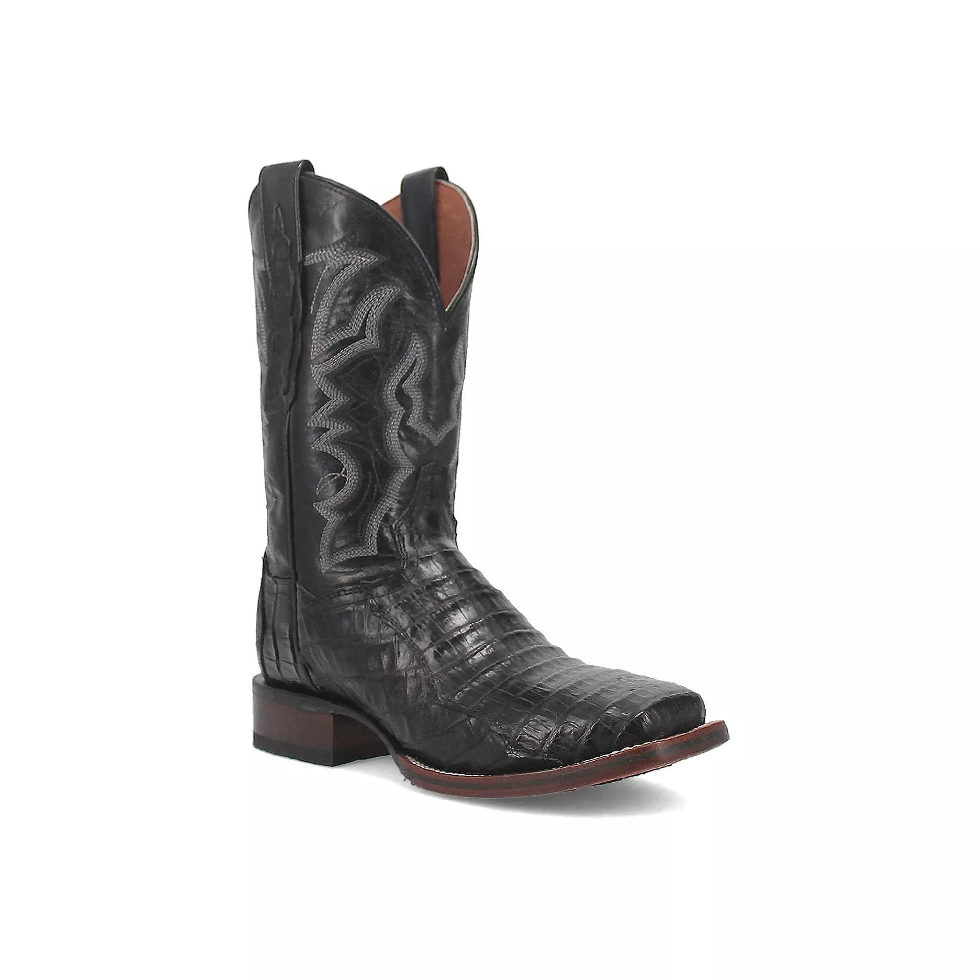 Dan Post Men's Kingsly Caiman Leather Cowboy Boots,  Product Image